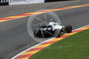 World © Octane Photographic Ltd. Formula 1 – Belgian GP - Practice 2. Williams Martini Racing FW41 – Lance Stroll. Spa-Francorchamps, Belgium. Friday 24th August 2018.