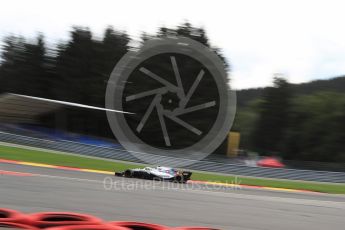 World © Octane Photographic Ltd. Formula 1 – Belgian GP - Practice 2. Williams Martini Racing FW41 – Sergey Sirotkin. Spa-Francorchamps, Belgium. Friday 24th August 2018.