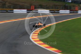 World © Octane Photographic Ltd. Formula 1 – Belgian GP - Practice 2. McLaren MCL33 – Stoffel Vandoorne. Spa-Francorchamps, Belgium. Friday 24th August 2018.
