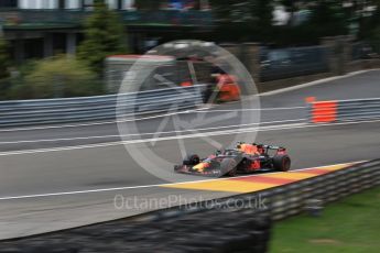 World © Octane Photographic Ltd. Formula 1 – Belgian GP - Practice 2. Aston Martin Red Bull Racing TAG Heuer RB14 – Daniel Ricciardo. Spa-Francorchamps, Belgium. Friday 24th August 2018.