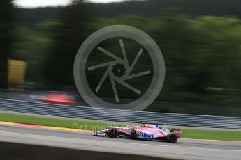 World © Octane Photographic Ltd. Formula 1 – Belgian GP - Practice 2. Racing Point Force India VJM11 - Esteban Ocon. Spa-Francorchamps, Belgium. Friday 24th August 2018.