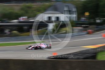 World © Octane Photographic Ltd. Formula 1 – Belgian GP - Practice 2. Racing Point Force India VJM11 - Sergio Perez. Spa-Francorchamps, Belgium. Friday 24th August 2018.