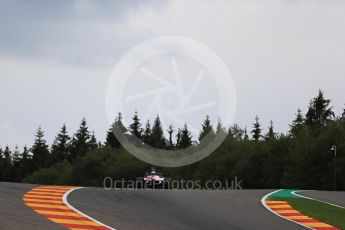 World © Octane Photographic Ltd. Formula 1 – Belgian GP - Practice 2. Racing Point Force India VJM11 - Esteban Ocon. Spa-Francorchamps, Belgium. Friday 24th August 2018.