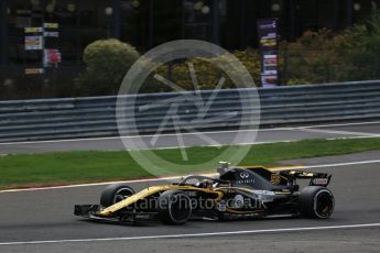World © Octane Photographic Ltd. Formula 1 – Belgian GP - Practice 2. Renault Sport F1 Team RS18 – Carlos Sainz. Spa-Francorchamps, Belgium. Friday 24th August 2018.
