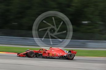World © Octane Photographic Ltd. Formula 1 – Belgian GP - Practice 2. Scuderia Ferrari SF71-H – Kimi Raikkonen. Spa-Francorchamps, Belgium. Friday 24th August 2018.