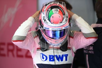 World © Octane Photographic Ltd. Formula 1 – Belgian GP - Practice 3. Racing Point Force India VJM11 - Sergio Perez. Spa-Francorchamps, Belgium. Saturday 25th August 2018.