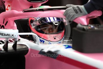 World © Octane Photographic Ltd. Formula 1 – Belgian GP - Practice 3. Racing Point Force India VJM11 - Sergio Perez. Spa-Francorchamps, Belgium. Saturday 25th August 2018.