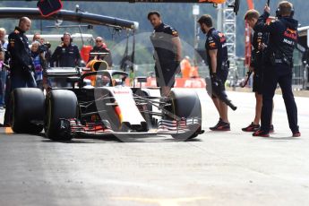 World © Octane Photographic Ltd. Formula 1 – Belgian GP - Practice 3. Aston Martin Red Bull Racing TAG Heuer RB14 – Daniel Ricciardo. Spa-Francorchamps, Belgium. Saturday 25th August 2018.