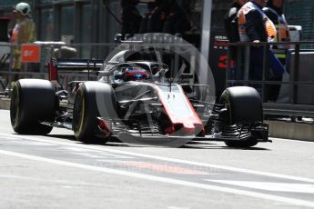 World © Octane Photographic Ltd. Formula 1 – Belgian GP - Practice 3. Haas F1 Team VF-18 – Romain Grosjean. Spa-Francorchamps, Belgium. Saturday 25th August 2018.