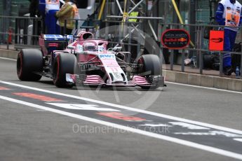 World © Octane Photographic Ltd. Formula 1 – Belgian GP - Practice 3. Racing Point Force India VJM11 - Sergio Perez. Spa-Francorchamps, Belgium. Saturday 25th August 2018.