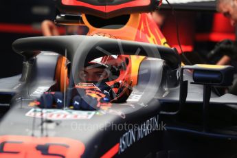 World © Octane Photographic Ltd. Formula 1 – Belgian GP - Practice 3. Aston Martin Red Bull Racing TAG Heuer RB14 – Max Verstappen. Spa-Francorchamps, Belgium. Saturday 25th August 2018.