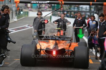 World © Octane Photographic Ltd. Formula 1 – Belgian GP - Practice 3. McLaren MCL33 – Stoffel Vandoorne. Spa-Francorchamps, Belgium. Saturday 25th August 2018.
