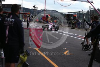 World © Octane Photographic Ltd. Formula 1 – Belgian GP - Practice 3. Racing Point Force India VJM11 - Esteban Ocon. Spa-Francorchamps, Belgium. Saturday 25th August 2018.