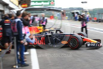 World © Octane Photographic Ltd. Formula 1 – Belgian GP - Practice 3. Aston Martin Red Bull Racing TAG Heuer RB14 – Max Verstappen. Spa-Francorchamps, Belgium. Saturday 25th August 2018.