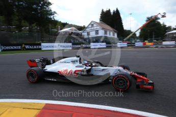 World © Octane Photographic Ltd. Formula 1 – Belgian GP - Qualifying. Haas F1 Team VF-18 – Romain Grosjean. Spa-Francorchamps, Belgium. Saturday 25th August 2018.