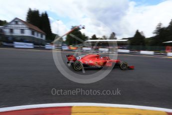 World © Octane Photographic Ltd. Formula 1 – Belgian GP - Qualifying. Scuderia Ferrari SF71-H – Kimi Raikkonen. Spa-Francorchamps, Belgium. Saturday 25th August 2018.