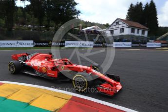 World © Octane Photographic Ltd. Formula 1 – Belgian GP - Qualifying. Scuderia Ferrari SF71-H – Sebastian Vettel. Spa-Francorchamps, Belgium. Saturday 25th August 2018.