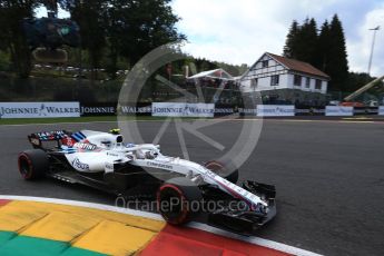 World © Octane Photographic Ltd. Formula 1 – Belgian GP - Qualifying. Williams Martini Racing FW41 – Sergey Sirotkin. Spa-Francorchamps, Belgium. Saturday 25th August 2018.