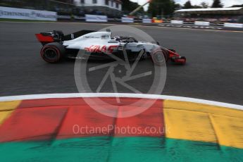 World © Octane Photographic Ltd. Formula 1 – Belgian GP - Qualifying. Haas F1 Team VF-18 – Romain Grosjean. Spa-Francorchamps, Belgium. Saturday 25th August 2018.