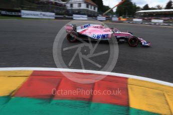 World © Octane Photographic Ltd. Formula 1 – Belgian GP - Qualifying. Racing Point Force India VJM11 - Esteban Ocon. Spa-Francorchamps, Belgium. Saturday 25th August 2018.