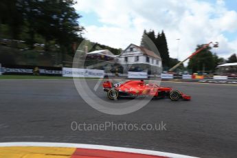 World © Octane Photographic Ltd. Formula 1 – Belgian GP - Qualifying. Scuderia Ferrari SF71-H – Sebastian Vettel. Spa-Francorchamps, Belgium. Saturday 25th August 2018.