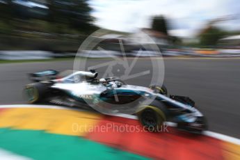 World © Octane Photographic Ltd. Formula 1 – Belgian GP - Qualifying. Mercedes AMG Petronas Motorsport AMG F1 W09 EQ Power+ - Lewis Hamilton. Spa-Francorchamps, Belgium. Saturday 25th August 2018.