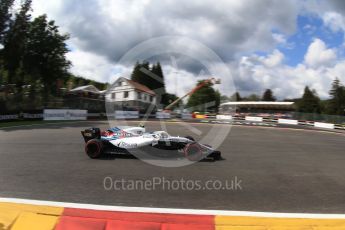 World © Octane Photographic Ltd. Formula 1 – Belgian GP - Qualifying. Williams Martini Racing FW41 – Sergey Sirotkin. Spa-Francorchamps, Belgium. Saturday 25th August 2018.