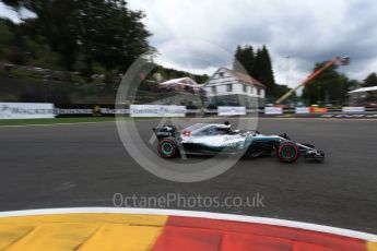 World © Octane Photographic Ltd. Formula 1 – Belgian GP - Qualifying. Mercedes AMG Petronas Motorsport AMG F1 W09 EQ Power+ - Lewis Hamilton. Spa-Francorchamps, Belgium. Saturday 25th August 2018.