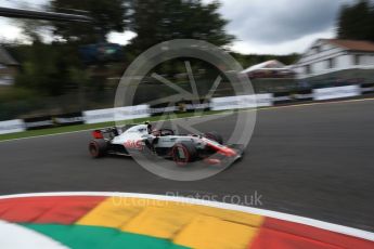 World © Octane Photographic Ltd. Formula 1 – Belgian GP - Qualifying. Haas F1 Team VF-18 – Romain Grosjean. Spa-Francorchamps, Belgium. Saturday 25th August 2018.