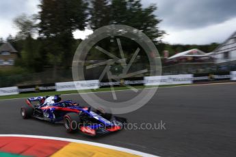 World © Octane Photographic Ltd. Formula 1 – Belgian GP - Qualifying. Scuderia Toro Rosso STR13 – Brendon Hartley. Spa-Francorchamps, Belgium. Saturday 25th August 2018.