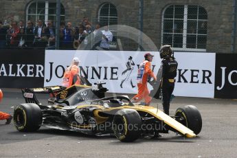 World © Octane Photographic Ltd. Formula 1 – Belgian GP - Race. Renault Sport F1 Team RS18 – Nico Hulkenberg retires. Spa-Francorchamps, Belgium. Sunday 26th August 2018.