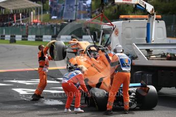 World © Octane Photographic Ltd. Formula 1 – Belgian GP - Race. McLaren MCL33 – Fernando Alonso. Spa-Francorchamps, Belgium. Sunday 26th August 2018.