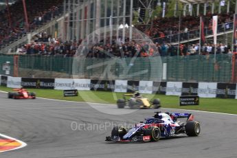 World © Octane Photographic Ltd. Formula 1 – Belgian GP - Race. Scuderia Toro Rosso STR13 – Pierre Gasly. Spa-Francorchamps, Belgium. Sunday 26th August 2018.