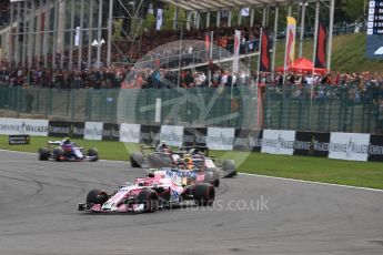 World © Octane Photographic Ltd. Formula 1 – Belgian GP - Race. Racing Point Force India VJM11 - Esteban Ocon. Spa-Francorchamps, Belgium. Sunday 26th August 2018.