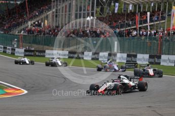 World © Octane Photographic Ltd. Formula 1 – Belgian GP - Race. Haas F1 Team VF-18 – Romain Grosjean. Spa-Francorchamps, Belgium. Sunday 26th August 2018.