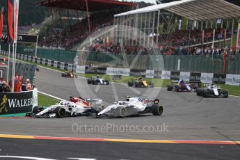 World © Octane Photographic Ltd. Formula 1 – Belgian GP - Race. Williams Martini Racing FW41 – Sergey Sirotkin. Spa-Francorchamps, Belgium. Sunday 26th August 2018.