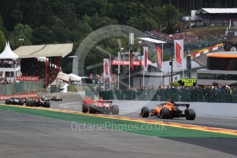 World © Octane Photographic Ltd. Formula 1 – Belgian GP - Race. McLaren MCL33 – Stoffel Vandoorne. Spa-Francorchamps, Belgium. Sunday 26th August 2018.