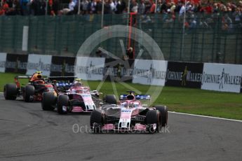 World © Octane Photographic Ltd. Formula 1 – Belgian GP - Race. Racing Point Force India VJM11 - Sergio Perez. Spa-Francorchamps, Belgium. Sunday 26th August 2018.