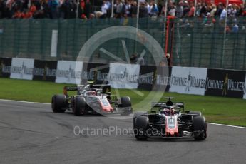 World © Octane Photographic Ltd. Formula 1 – Belgian GP - Race. Haas F1 Team VF-18 – Romain Grosjean. Spa-Francorchamps, Belgium. Sunday 26th August 2018.