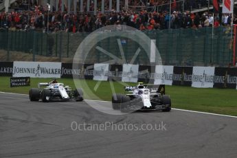 World © Octane Photographic Ltd. Formula 1 – Belgian GP - Race. Williams Martini Racing FW41 – Sergey Sirotkin. Spa-Francorchamps, Belgium. Sunday 26th August 2018.