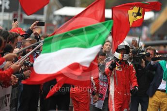 World © Octane Photographic Ltd. Formula 1 – Belgian GP - Race Podium. Scuderia Ferrari SF71-H – Sebastian Vettel. Spa-Francorchamps, Belgium. Sunday 26th August 2018.