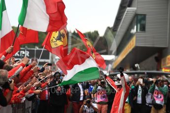 World © Octane Photographic Ltd. Formula 1 – Belgian GP - Race Podium. Scuderia Ferrari SF71-H – Sebastian Vettel. Spa-Francorchamps, Belgium. Sunday 26th August 2018.