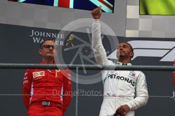 World © Octane Photographic Ltd. Formula 1 – Belgian GP - Race Podium. Mercedes AMG Petronas Motorsport AMG F1 W09 EQ Power+ - Lewis Hamilton. Spa-Francorchamps, Belgium. Sunday 26th August 2018.