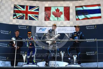 World © Octane Photographic Ltd. FIA Formula 2 (F2) – Belgian GP - Race 2.  Carlin - Lando Norris and DAMS - Alexander Albon. Spa-Francorchamps, Belgium. Sunday 26th August 2018.