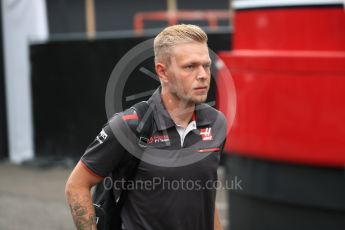 World © Octane Photographic Ltd. Formula 1 – Belgian GP - Paddock. Haas F1 Team VF-18 – Kevin Magnussen. Spa-Francorchamps, Belgium. Friday 24th August 2018.