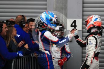 World © Octane Photographic Ltd. GP3 – Belgian GP – Race 1. Trident - Ryan Tveter and ART Grand Prix - Anthoine Hubert. Spa Francorchamps, Belgium. Saturday 25th August 2018.