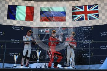 World © Octane Photographic Ltd. GP3 – Belgian GP – Race 2. ART Grand Prix - Nikita Mazepin, Callum Illot and Anthoine Hubert. Spa Francorchamps, Belgium. Sunday 26th August 2018.