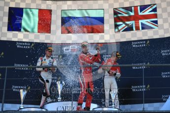 World © Octane Photographic Ltd. GP3 – Belgian GP – Race 2. ART Grand Prix - Nikita Mazepin, Callum Illot and Anthoine Hubert. Spa Francorchamps, Belgium. Sunday 26th August 2018.