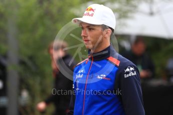 World © Octane Photographic Ltd. Formula 1 – Belgian GP - Paddock. Scuderia Toro Rosso STR13 – Pierre Gasly. Spa-Francorchamps, Belgium. Saturday 25th August 2018.