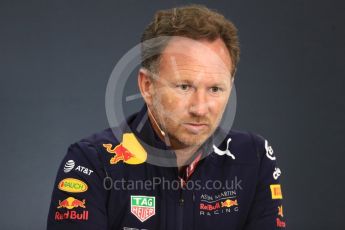 World © Octane Photographic Ltd. Formula 1 - Belgian GP - Friday FIA Team Press Conference. Christian Horner - Team Principal of Red Bull Racing. Spa-Francorchamps, Belgium. Friday 24th August 2018.